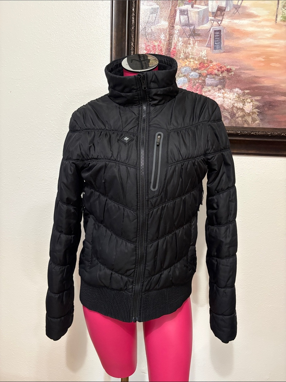 Columbia Titanium Omni Heat Thermal Vented Puffer Quilted Jacket Black Women's M